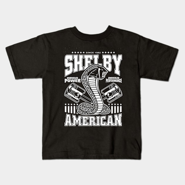 Shelby Cobra Kids T-Shirt by CosmicAngerDesign